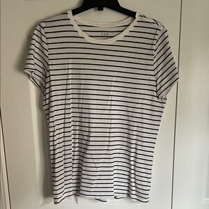 GAP Black and White Striped Tee